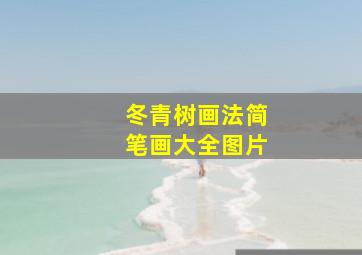 冬青树画法简笔画大全图片